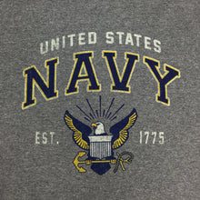 Load image into Gallery viewer, NAVY EAGLE EST. 1775 LONG SLEEVE T-SHIRT (GREY) 1