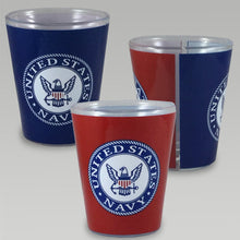 Load image into Gallery viewer, NAVY 2 TONESHOTGLASS