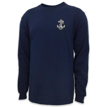Load image into Gallery viewer, NAVY ANCHOR LOGO LONG SLEEVE T-SHIRT (NAVY)