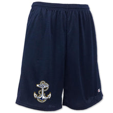 Load image into Gallery viewer, NAVY ANCHOR LOGO MESH SHORT