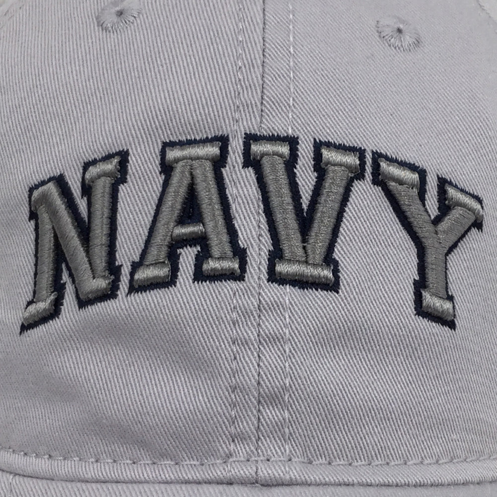 NAVY ARCH LOW PROFILE HAT (SILVER) 1