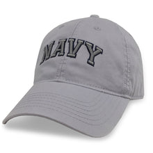 Load image into Gallery viewer, NAVY ARCH LOW PROFILE HAT (SILVER)