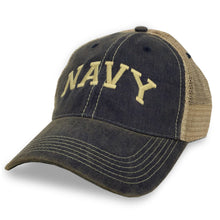 Load image into Gallery viewer, NAVY ARCH TRUCKER HAT 3
