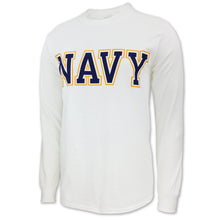Load image into Gallery viewer, NAVY BOLD CORE LONGSLEEVE T (WHITE) 2