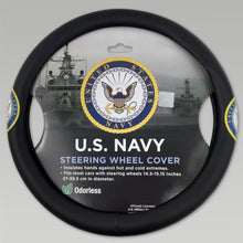 Load image into Gallery viewer, NAVY CAR STEERING WHEEL COVER 2