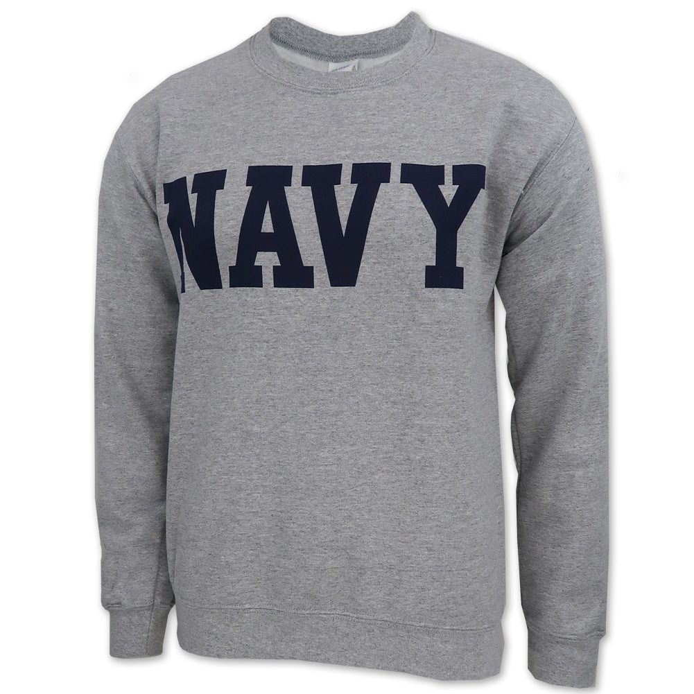 NAVY CORE CREWNECK (GREY) 1