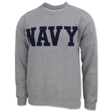 Load image into Gallery viewer, NAVY CORE CREWNECK (GREY) 1