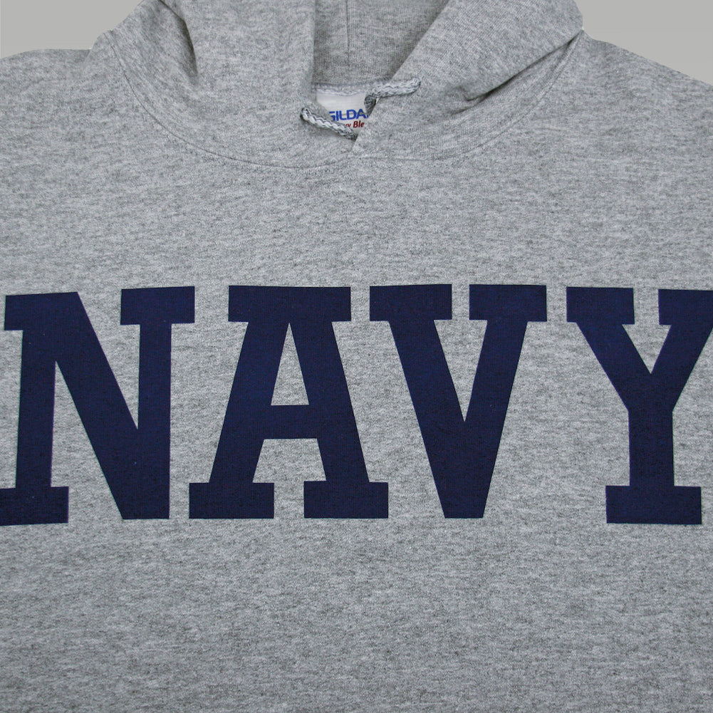 NAVY CORE HOODED SWEATSHIRT (GREY) 1