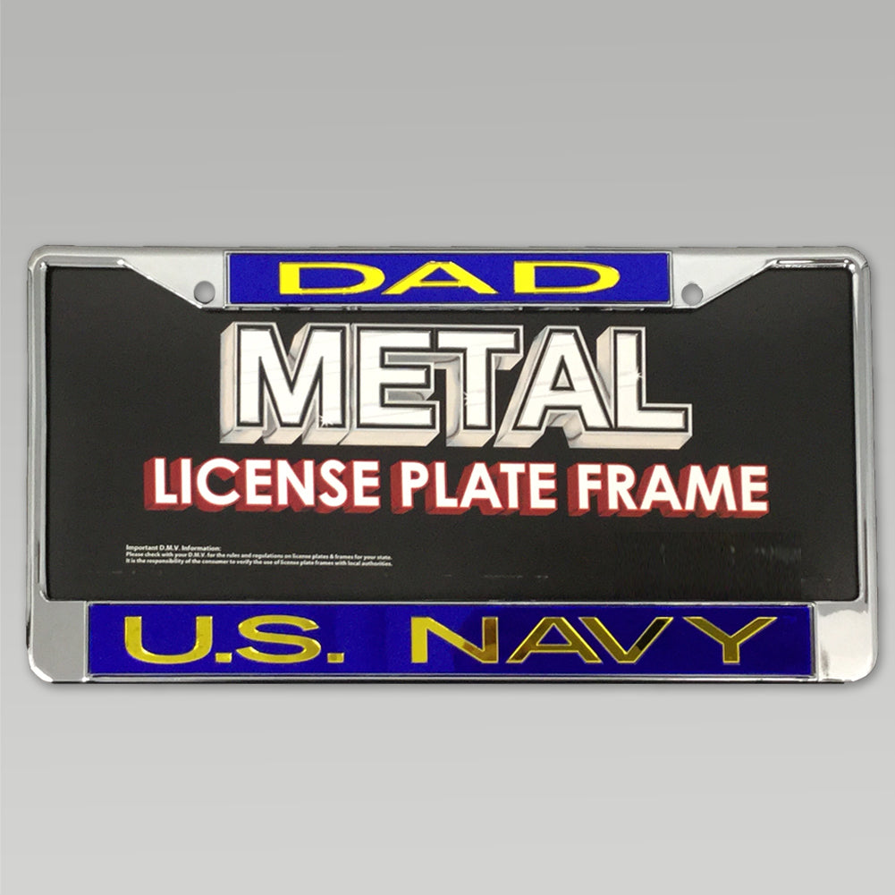 NAVY DAD LICENSE PLATE FRAME 1