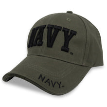 Load image into Gallery viewer, NAVY DELUXE LOW PROFILE HAT (OD GREEN) 2