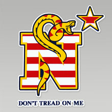 Load image into Gallery viewer, NAVY DONT TREAD ON ME DECAL 1