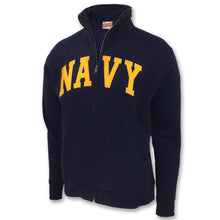Load image into Gallery viewer, NAVY FULL ZIP COLLARED SWEAT (NAVY) 2
