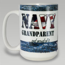 Load image into Gallery viewer, NAVY GRANDPARENT COFFEE MUG 2