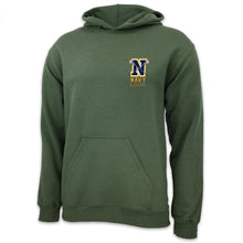 Load image into Gallery viewer, Navy Lacrosse Logo Hood