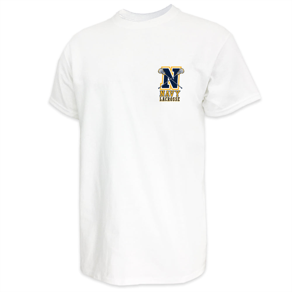 Navy Lacrosse Logo T-Shirt