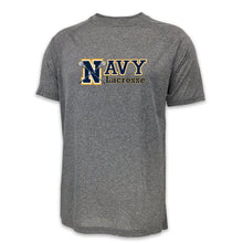 Load image into Gallery viewer, NAVY LACROSSE SPORT PERFORMANCE T-SHIRT (GREY)