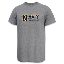Load image into Gallery viewer, Navy Lacrosse Sport T-Shirt