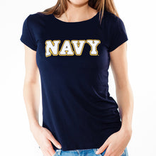 Load image into Gallery viewer, NAVY LADIES BOLD CORE T-SHIRT (NAVY) 6