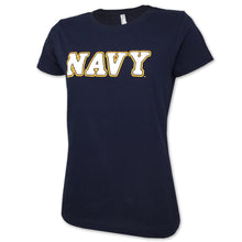 Load image into Gallery viewer, NAVY LADIES BOLD CORE T-SHIRT (NAVY) 5