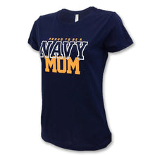 Load image into Gallery viewer, NAVY LADIES PROUD MOM T-SHIRT (NAVY) 4