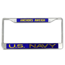 Load image into Gallery viewer, NAVY LICENSE PLATE FRAME 3