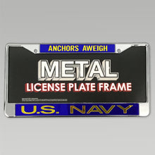 Load image into Gallery viewer, NAVY LICENSE PLATE FRAME 1