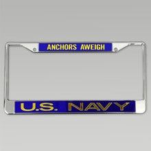 Load image into Gallery viewer, NAVY LICENSE PLATE FRAME