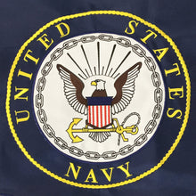 Load image into Gallery viewer, NAVY LOGO 2 SIDED EMBROIDERED FLAG (2&#39;X3&#39;)