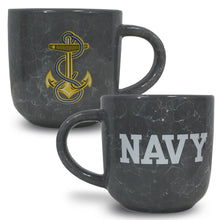 Load image into Gallery viewer, NAVY MARBLED 17 OZ MUG (GREY) 2