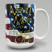 Load image into Gallery viewer, NAVY MOM COFFEE MUG 1