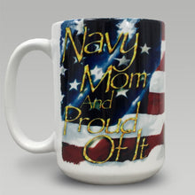 Load image into Gallery viewer, NAVY MOM COFFEE MUG 2