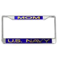Load image into Gallery viewer, NAVY MOM LICENSE PLATE FRAME 3