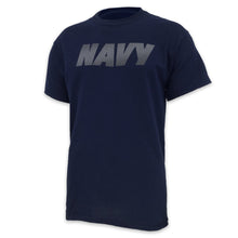 Load image into Gallery viewer, NAVY REFLECTIVE PT T-SHIRT (NAVY) 3