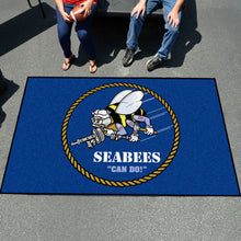 Load image into Gallery viewer, NAVY SEABEES ULITY MAT (5&#39;X 8&quot;)