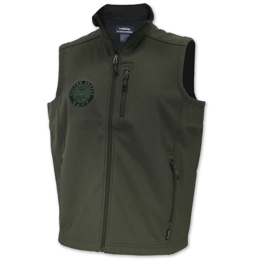 NAVY SOFT SHELL VEST (OD GREEN) 1