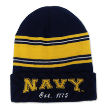 Load image into Gallery viewer, NAVY STRIPED WATCH CAP (NAVY) 1