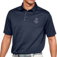 Load image into Gallery viewer, Navy Tonal Anchor Under Armour Tech Polo (Navy)