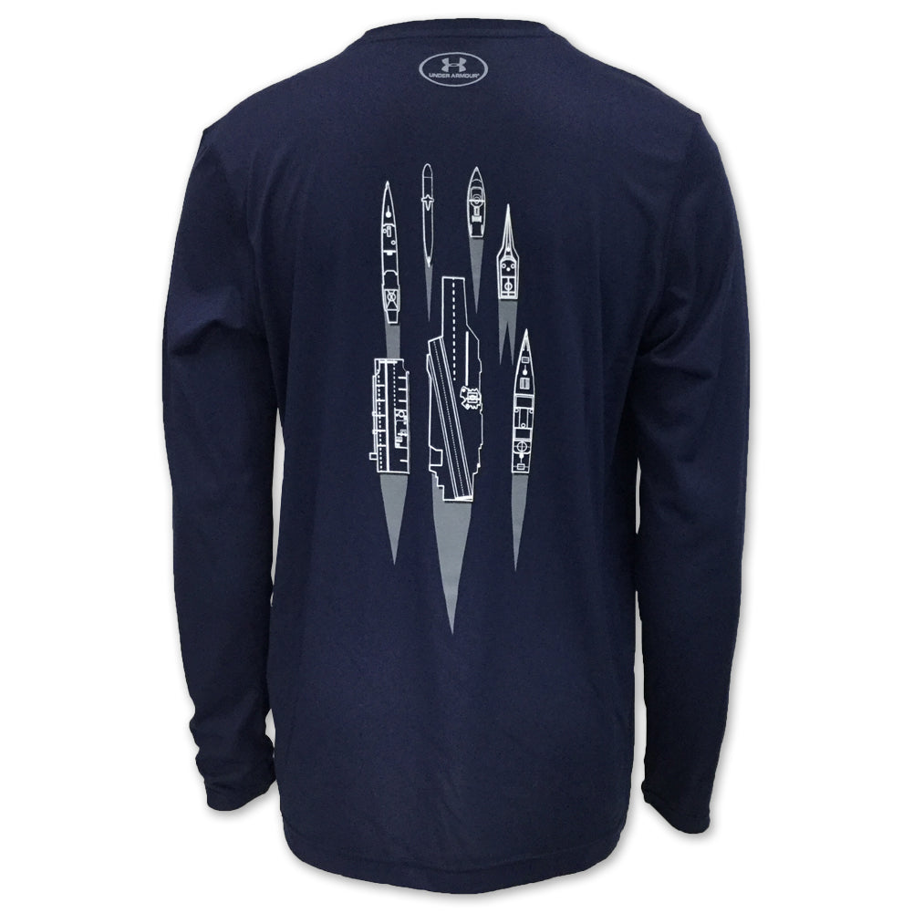NAVY UNDER ARMOUR LIMITED EDITION SHIP LONG SLEEVE TEE (NAVY) 9
