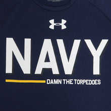 Load image into Gallery viewer, NAVY UNDER ARMOUR RIVALRY SHIP T-SHIRT 1