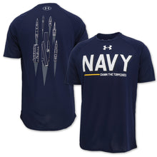 Load image into Gallery viewer, NAVY UNDER ARMOUR RIVALRY SHIP T-SHIRT 5