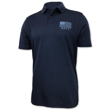 Load image into Gallery viewer, NAVY UNDER ARMOUR TONAL FLAG PERFORMANCE POLO (NAVY) 1
