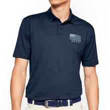Load image into Gallery viewer, NAVY UNDER ARMOUR TONAL FLAG PERFORMANCE POLO (NAVY) 2