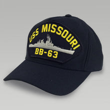 Load image into Gallery viewer, NAVY USS MISSOURI BB63 HAT