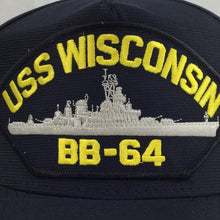 Load image into Gallery viewer, NAVY USS WISCONSIN BB64 HAT 1