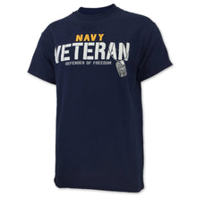 Load image into Gallery viewer, NAVY VETERAN DEFENDER T-SHIRT (NAVY) 3