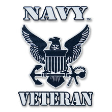 Load image into Gallery viewer, NAVY VETERAN LOGO DECAL 1