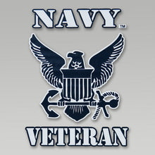 Load image into Gallery viewer, NAVY VETERAN LOGO DECAL