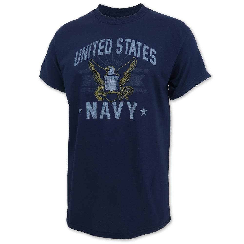 NAVY VINTAGE BASIC T-SHIRT (NAVY) 2