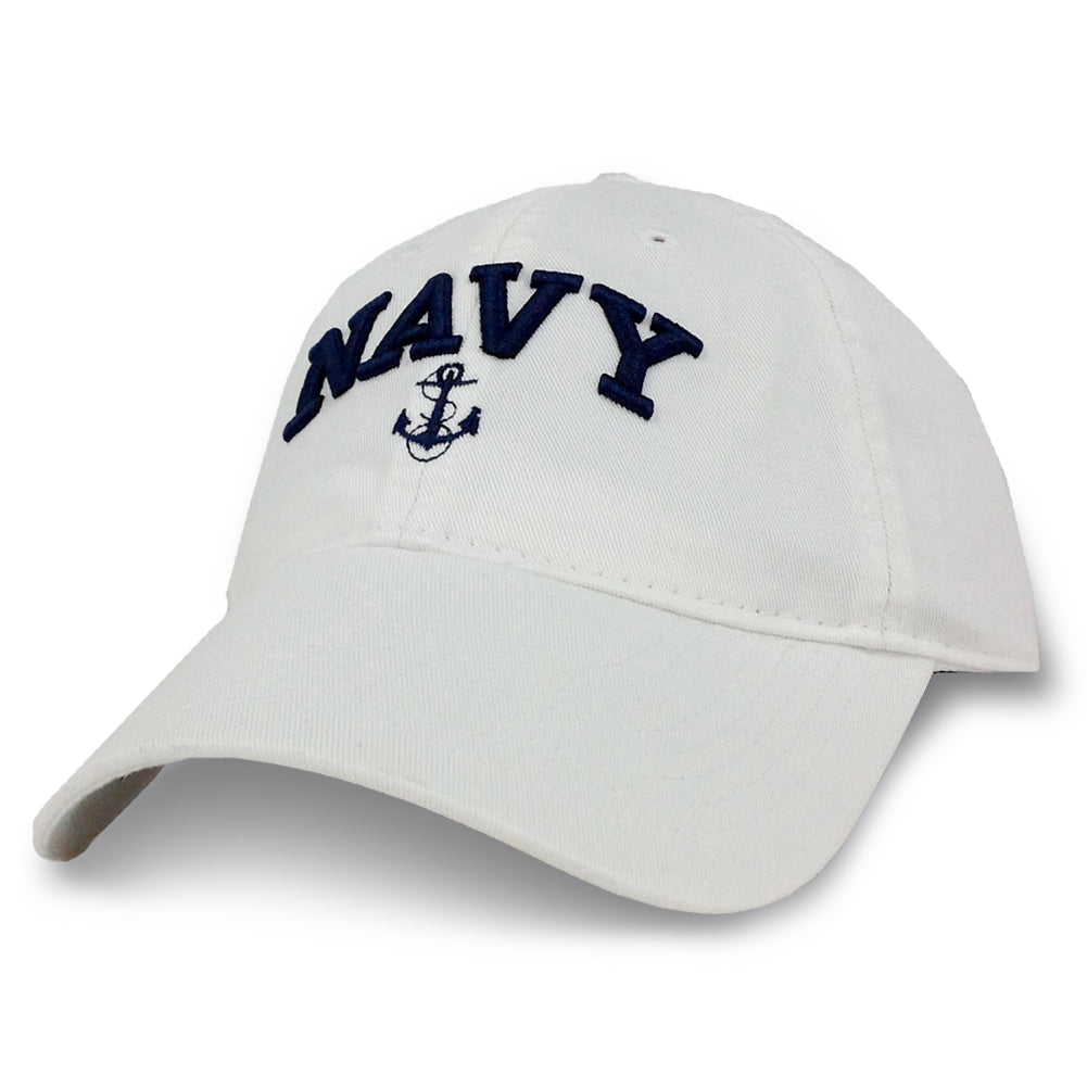 NAVY WOMENS ANCHOR HAT (WHITE) 4