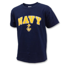 Load image into Gallery viewer, NAVY YOUTH ARCH ANCHOR T (NAVY)